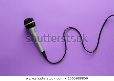 Foto stock: Microphone On Colorful Background