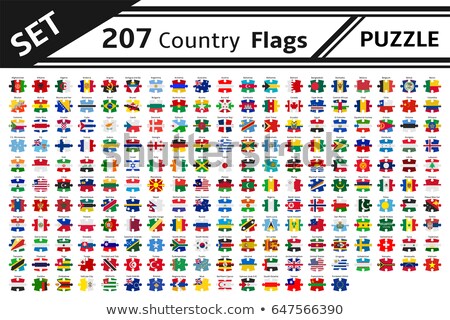 Canada And Italy Flags In Puzzle Foto stock © noche