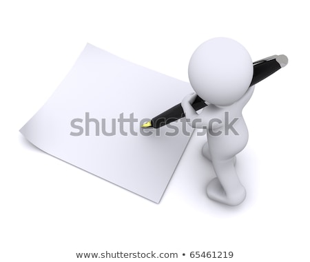 Stock photo: Business Card With Three Pencils 3d Rendering