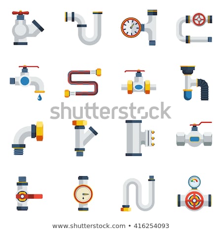 [[stock_photo]]: Water Pipes Flat Icon Set