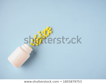 Stock foto: Minimalism Style Template For Medical Pills Blog