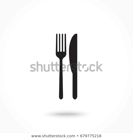 ストックフォト: Set Of Restaurant Knife Fork