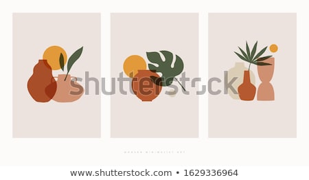 Foto stock: Vector Set Of Vase