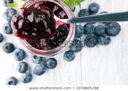 Stok fotoğraf: Fresh Blueberries Jam