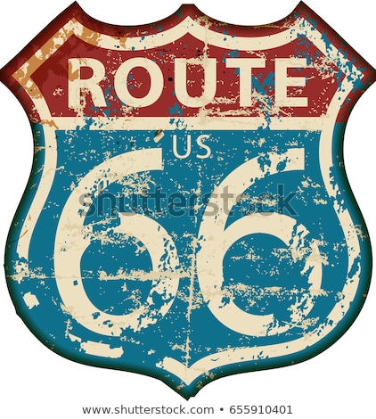 Stok fotoğraf: Route Sixty Six Sign