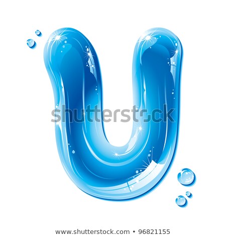 [[stock_photo]]: Abc Series - Water Liquid Letter - Capital U  