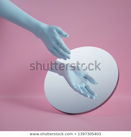 [[stock_photo]]: Manicure With Reflection In The Mirror