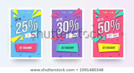 Zdjęcia stock: Retro Color Background With Coupon