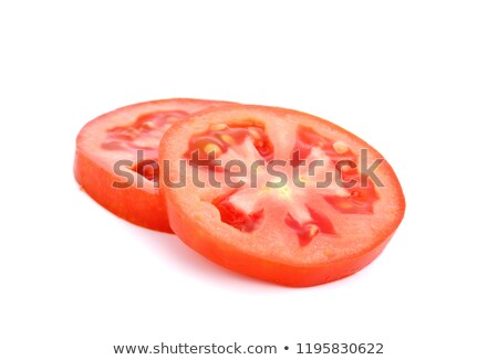 Stockfoto: Tomato Slice Isolated On White Background