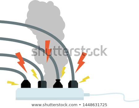 Stock photo: Burnt Power Plug