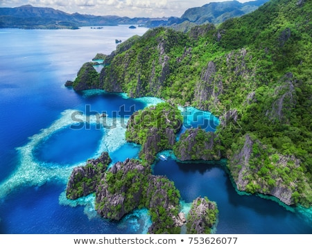 Stock fotó: Limestone Cliff In Palawan