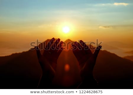Stock foto: Hope Quote Concept Sunset Background