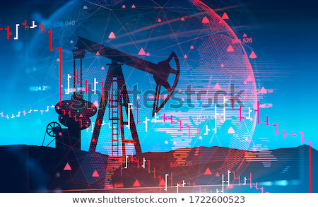 Сток-фото: Falling Oil Chart