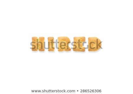 The Letter Word Hired Alphabet Biscuit Cracker Сток-фото © vinnstock