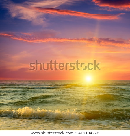Сток-фото: Fantastic Sunrise On The Ocean