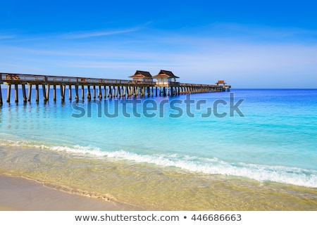 Stockfoto: Naples Pier And Beach In Florida Usa