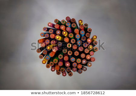 Stock fotó: Fun Natural Wood Colored Pencil Crayons