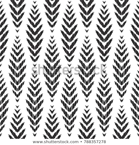 Stock fotó: Vector Seamless Ikat Ethnic Pattern