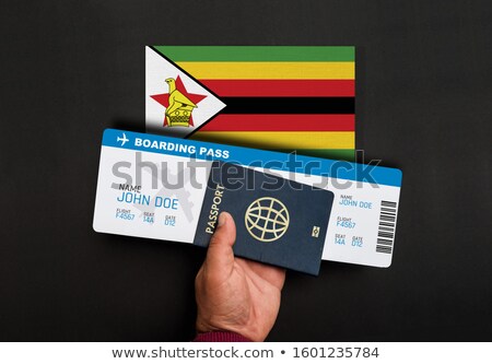 Foto stock: Air Ticket For Zimbabwe Airlines