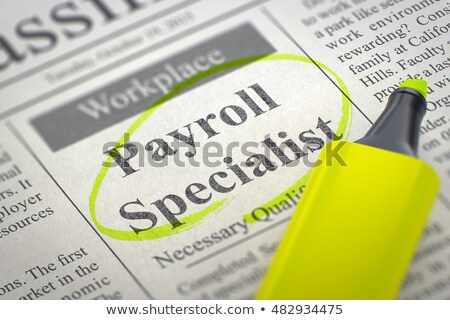[[stock_photo]]: We Are Hiring Payroll Specialist 3d