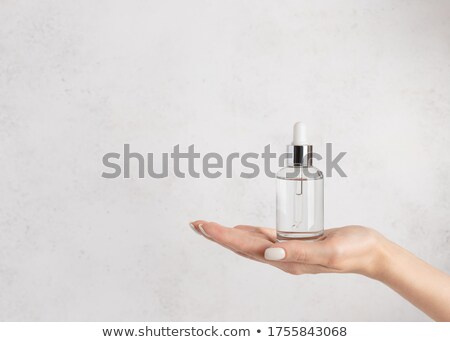 Stok fotoğraf: Beautiful Spa Products On Concrete Background