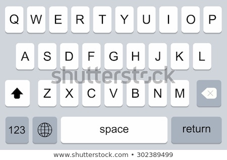 Foto stock: Internet Button Alphabet