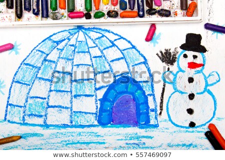 Zdjęcia stock: Igloo And Papers