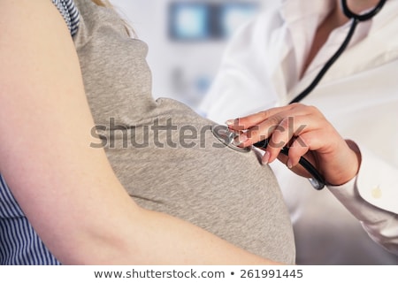 Stok fotoğraf: Pregnant Woman With Doctor
