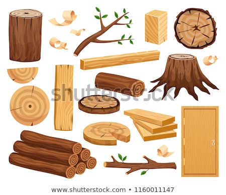 Stok fotoğraf: Wood Chips And Logs