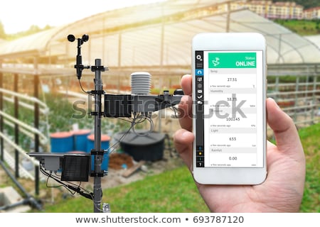 Stock foto: Wireless Temperature And Humidity Sensor