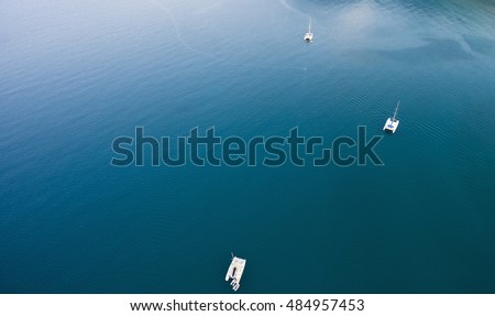 Stockfoto: Aerial Photo Of The Calm Ocean