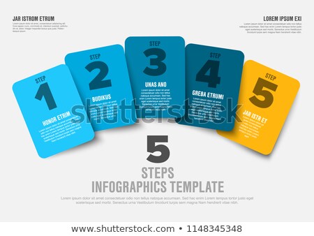 Stockfoto: Progress Steps Template