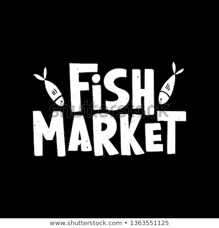 Stock photo: Fresh Fish Market Advertising Vector Illustration