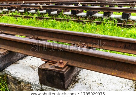 Stock photo: Rail Track Road Abstract Fragmented