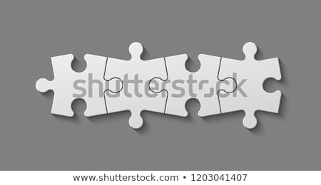 Stok fotoğraf: Text On Puzzle Pieces - Service