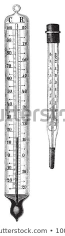 Сток-фото: Old Thermometer Illustration