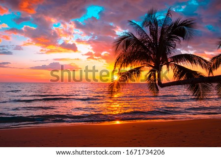 Stock photo: Beautiful Sunset On The Beach