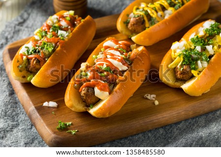 Stock fotó: Healthy Homemade Vegan Hot Dog