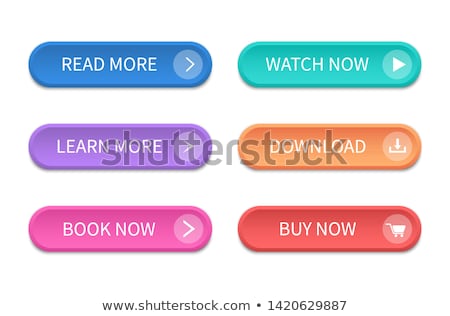 Stockfoto: Web Internet Green Vector Button Icon Design Set