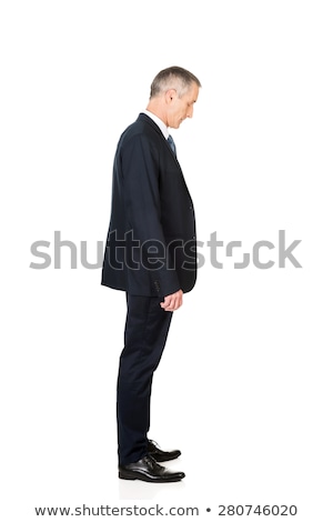 Stok fotoğraf: Business Man Standing Down