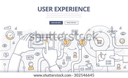 Stock fotó: Business Solutions Concept With Doodle Design Style