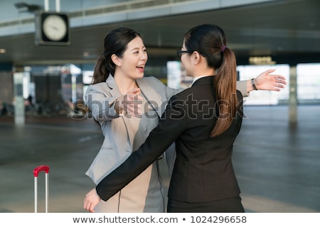 Stock fotó: Two Korean People Greeting