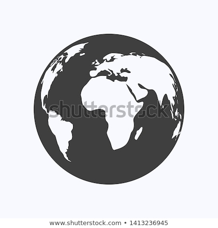 Stock fotó: The Globe Icon Globe Symbol Flat Vector Illustration
