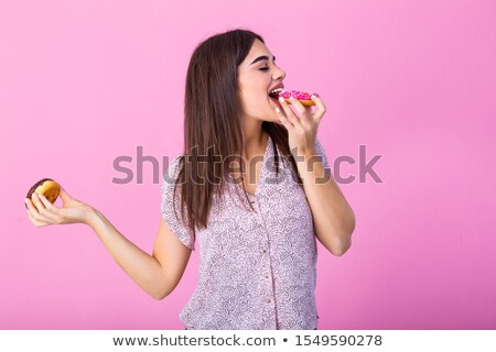 Cakes On Color Background Zdjęcia stock © Photoroyalty