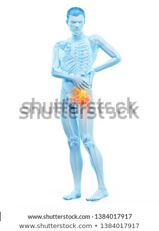 Foto stock: 3d Rendered Illustration Of A Painful Shoulder