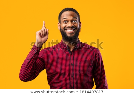 ストックフォト: Businessman Having An Idea And Pointing His Finger