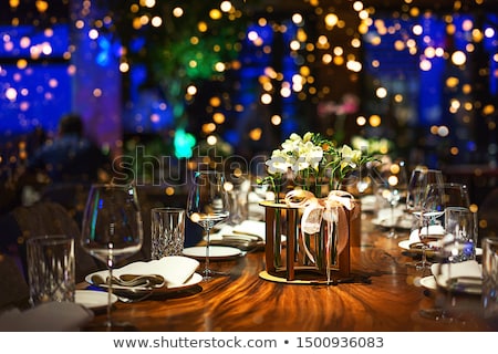 Stockfoto: Christmas Dinner Party Table