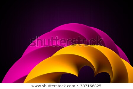 3d Orange Purple Pink Cable Shape Backdrop Сток-фото © vlastas