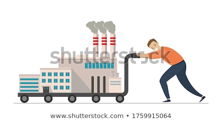 Man Pushing Trolley ストックフォト © naum