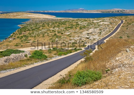 Zadar Area Stone Desert Scenery Near Zecevo Island Stock photo © xbrchx